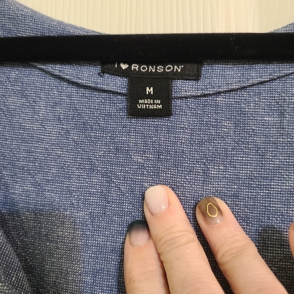 I ♡ ronson Linen And Cotton Vlend dress Size M - Picture 3 of 5